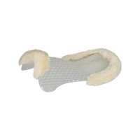 ACAVALLO Respira Air Release Gel Pad With Back Riser Cut Out Sheepskin